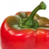 Déco Végétale Artificielle Poivron Rouge Vert Ø 8cm H13cm