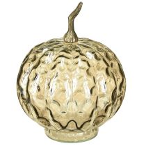 Article Décoration citrouille en verre, décoration de table citrouille en verre, automne Ø14cm H19cm