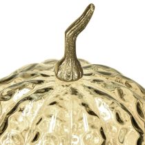 Article Décoration citrouille en verre, décoration de table citrouille en verre, automne Ø14cm H19cm