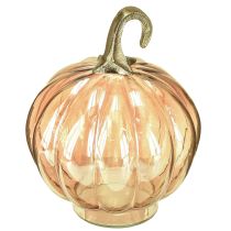 Article Décoration citrouille en verre décoration de table citrouille orange Ø14cm H18cm