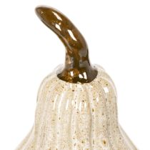 Article Décoration Citrouille en Céramique Beige 12 cm