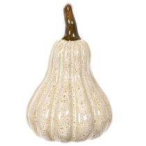 Article Décoration Citrouille en Céramique Beige 12 cm