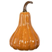 Article Citrouille décorative en céramique orange 26 cm