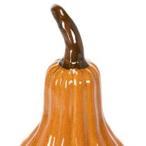 Article Citrouille décorative en céramique orange 26 cm