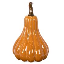 Article Citrouille décorative en céramique orange 26 cm
