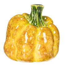 Article Figurine de citrouille pour décoration de table automnale, 10 cm, lot de 2