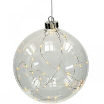 Boule de Noël boule LED Ø10cm 15L intérieur blanc chaud timer