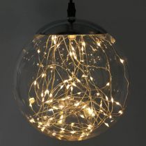Boule LED grande intérieur et extérieur Ø20cm clair 80L blanc chaud