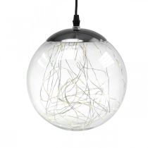 Boule LED grande intérieur et extérieur Ø20cm clair 80L blanc chaud
