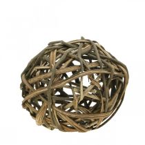 Boule déco bois de vigne naturel Ø20cm
