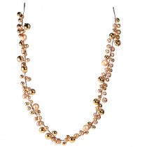 Article Guirlande de boules dorées, décoration de Noël festive de 160 cm