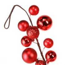 Article Guirlande de Boules Rouges 160 cm – Décoration de Noël