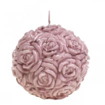 Bougie boule roses Bougie ronde rose Ø10.5cm