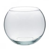 Article Vase boule vase en verre transparent vase de table rond vase à fleurs Ø18cm H14cm