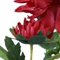 Article Fleurs artificielles dahlias décoratifs fleurs artificielles Bordeaux 61cm