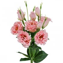 Fleurs artificielles Lisianthus rose fleurs artificielles en soie 50cm 5pcs