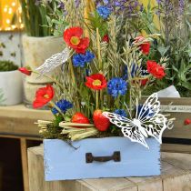 Coquelicot rouge artificiel avec 4 fleurs de coquelicot H60cm