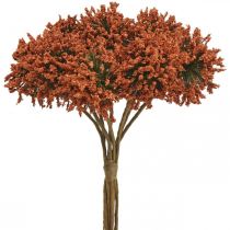 Article Fleurs artificielles fleurs décoratives marron en bouquet de 4 pièces