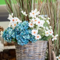 Article Fleurs artificielles Cosmea fleurs en soie blanche H51cm 3 pcs