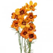 Article Fleurs artificielles Cosmea Orange panier à bijoux H51cm 3 pcs