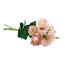 Article Fleurs artificielles Eustoma Lisianthus rose crème 52cm 5 pcs