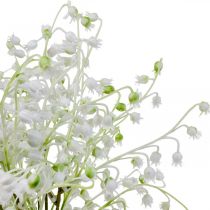 Fleurs artificielles, muguet artificiel décoration blanc 38cm 5pcs