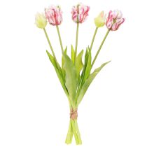 Article Bouquet de Tulipes Artificielles Papillon 40 cm