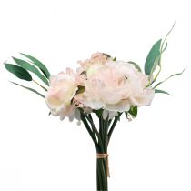 Article Bouquet de fleurs artificielles pivoines paeonia roses eucalyptus artificiel 32cm