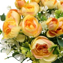 Fleurs artificielles déco bouquet renoncule artificielle jaune 32cm
