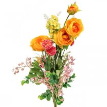 Bouquet artificiel Roses artificielles Fleurs des champs 59cm