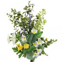 Bouquet artificiel avec décoration de fleurs artificielles d&#39;eucalyptus 48cm