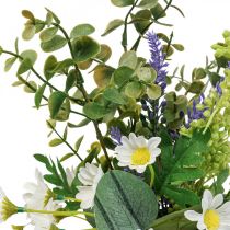 Bouquet artificiel avec décoration de fleurs artificielles d&#39;eucalyptus 48cm