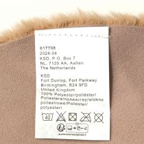 Article Chemin de table rond décoratif en fausse fourrure, tapis en fourrure marron Ø38cm