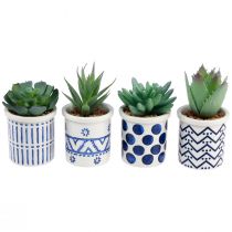 Plantes artificielles succulentes plante verte artificielle 9-12.5cm 4pcs