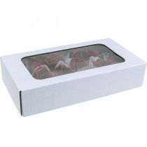 Article Roses artificielles Bordeaux roses en cire roses décoratives en cire Ø6cm 18 pcs