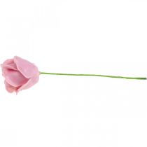 Article Roses artificielles roses en cire roses roses décoratives en cire Ø6cm 18 pcs