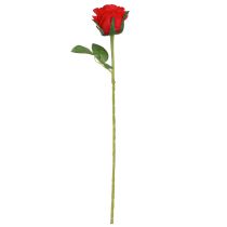 Article Roses Artificielles Roses Rouges Décoration Fleur Ø6cm H6cm L50cm 4 pcs