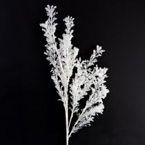 Article Branche artificielle décorative givrée, décoration d&#39;hiver blanche 78 cm, 2 pièces