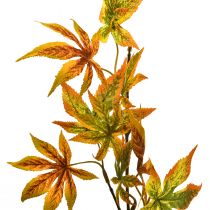 Article Branche artificielle érable orange rouge déco branche décoration automne 60cm