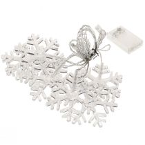 Article Décoration de fenêtre LED Noël blanc froid pour batterie 25×90cm