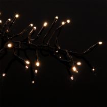 Guirlande lumineuse LED pour extérieur 288er 2,4m noir/blanc chaud