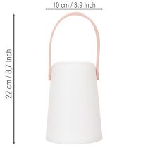 Article Lampe avec poignée, lampe LED portable pour usage intérieur et extérieur, 22 cm, lot de 3