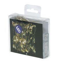 Article Guirlande lumineuse LED d'intérieur 20 LED, 2 m, blanc chaud, minuterie, fonctionne avec piles, 6 pièces