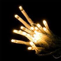 Guirlande lumineuse LED 20 cm 275cm avec pile blanc chaud