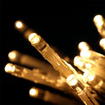 Guirlande lumineuse LED 20 cm 275cm avec pile blanc chaud
