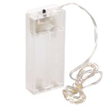 Article Luminaire guirlande LED à piles 10 LED blanc chaud 1m intérieur