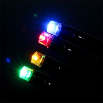 Guirlande lumineuse LED pour extérieur 120 9m coloré-noir