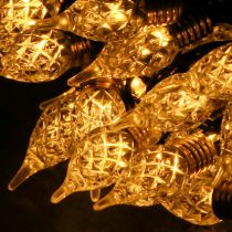 Article Guirlande lumineuse LED avec pile minuterie à l&#39;intérieur 50 LED 490cm