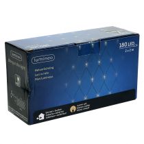 Article Filet lumineux LED 180 blanc chaud 2m x 2m pour extérieur