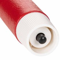 Article Lot de 2 bougies flambeau LED en cire rouge, 24 cm, lumière blanc chaud